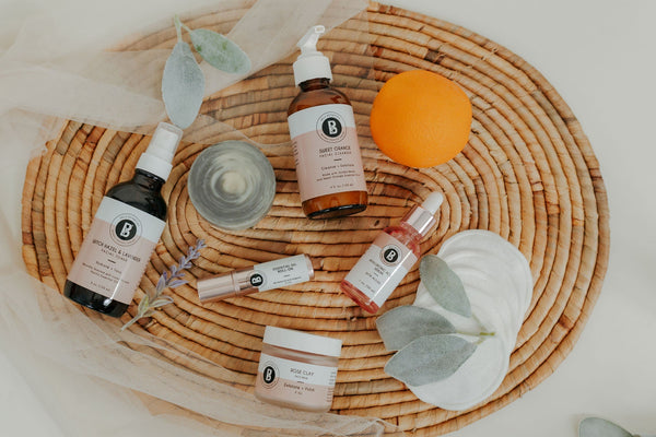 Image of several Bella Botanicals products