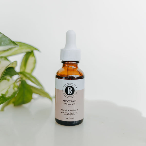 Antioxidant Facial Oil with Olive Squalane and Astaxanthin - Bella Botanicals