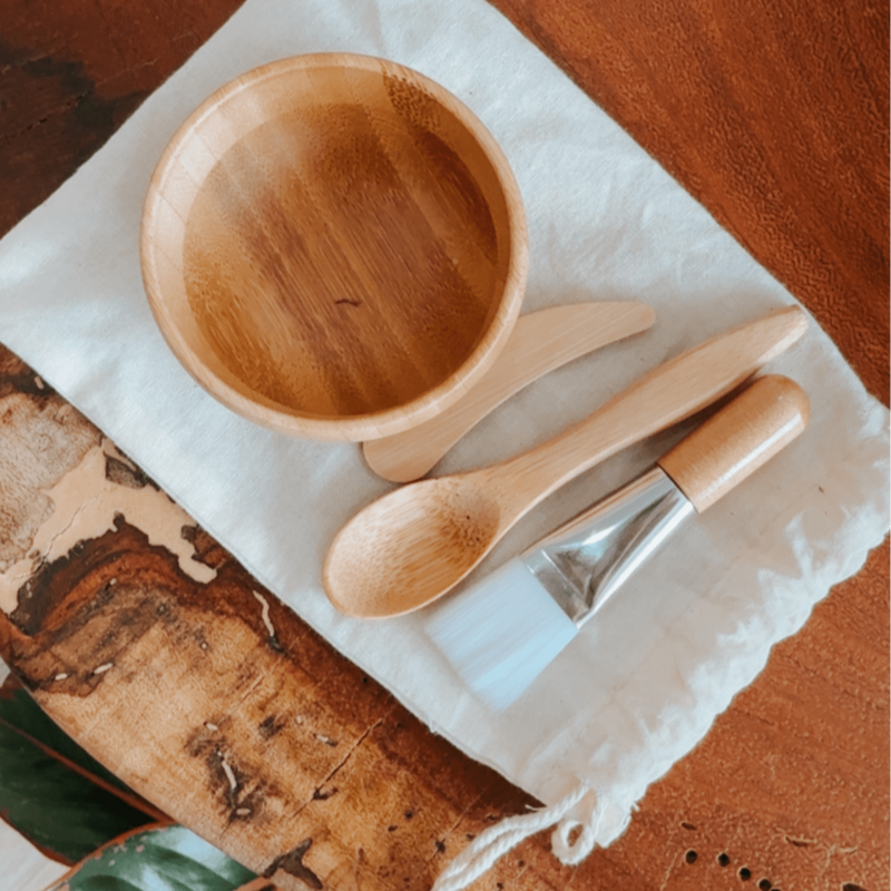 Bamboo Face Mask Bowl Set - Bella Botanicals