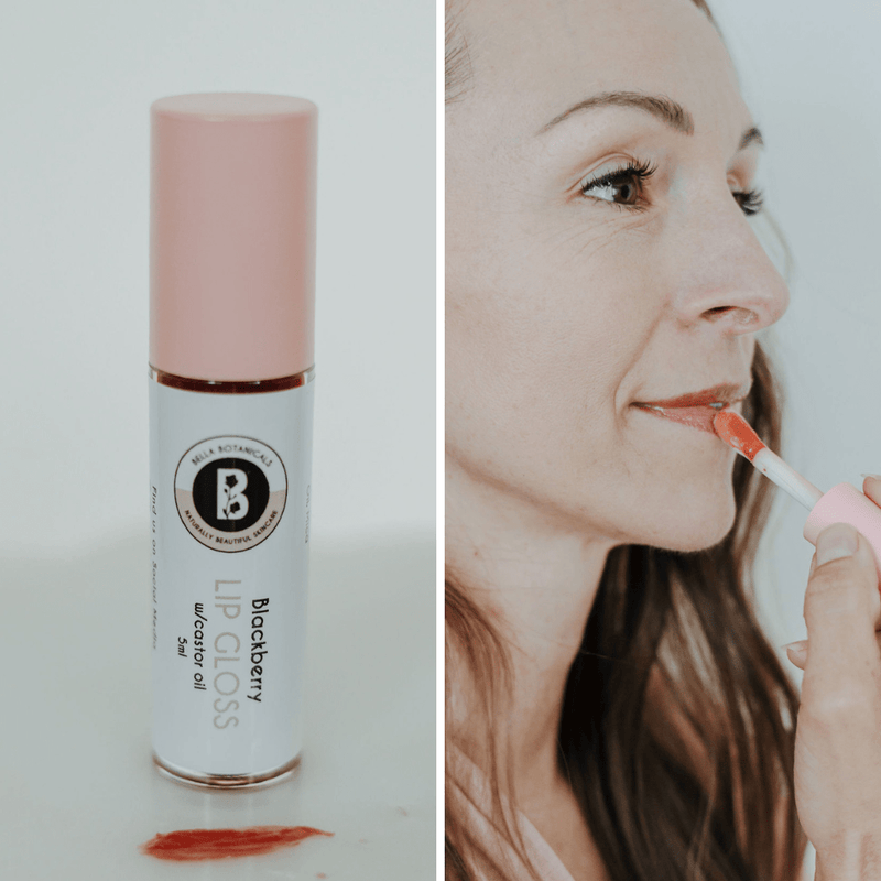 Castor Oil Lip Gloss - Tinted - Natural - Bella Botanicals