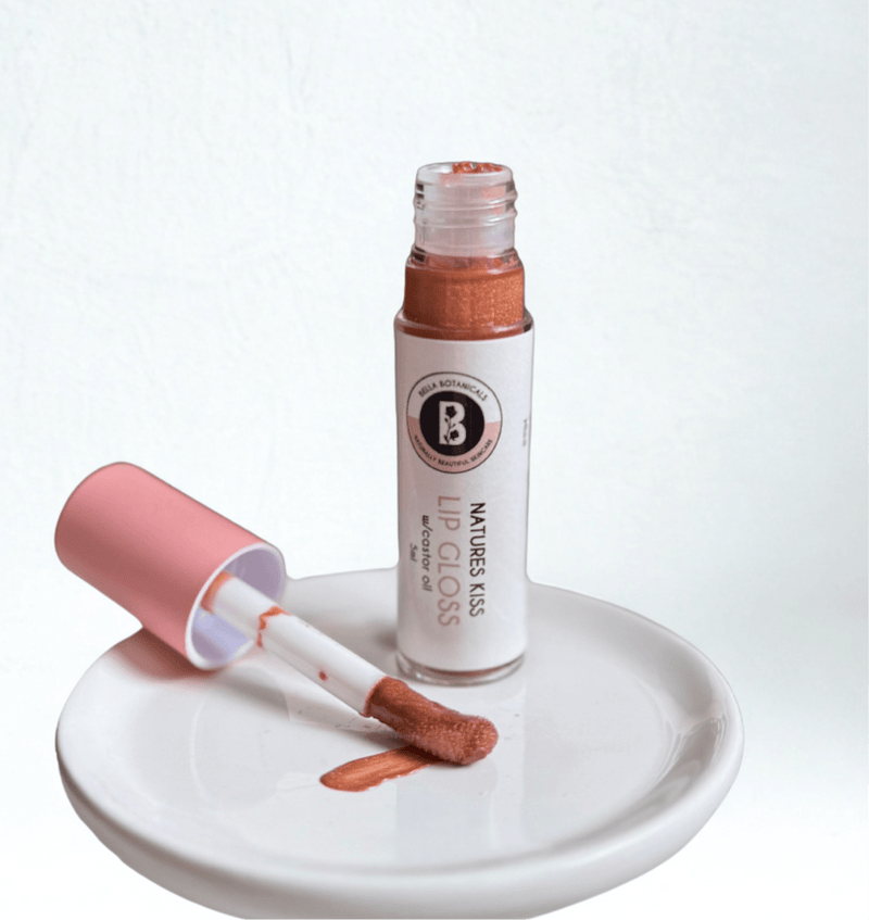 Castor Oil Lip Gloss - Tinted - Natural - Bella Botanicals