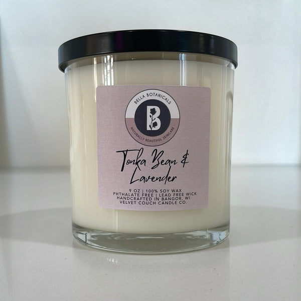 Tonka Bean and Lavender Soy Candle