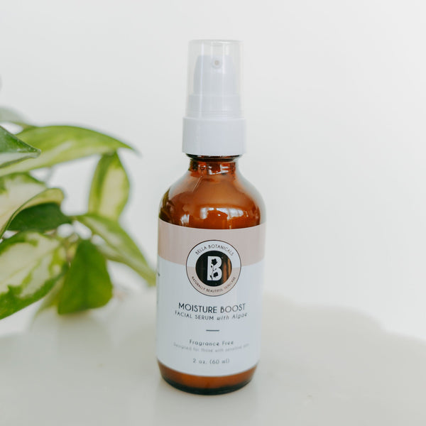 Moisture Boost Facial Serum with Hyaluronic Acid and Algae - Bella Botanicals