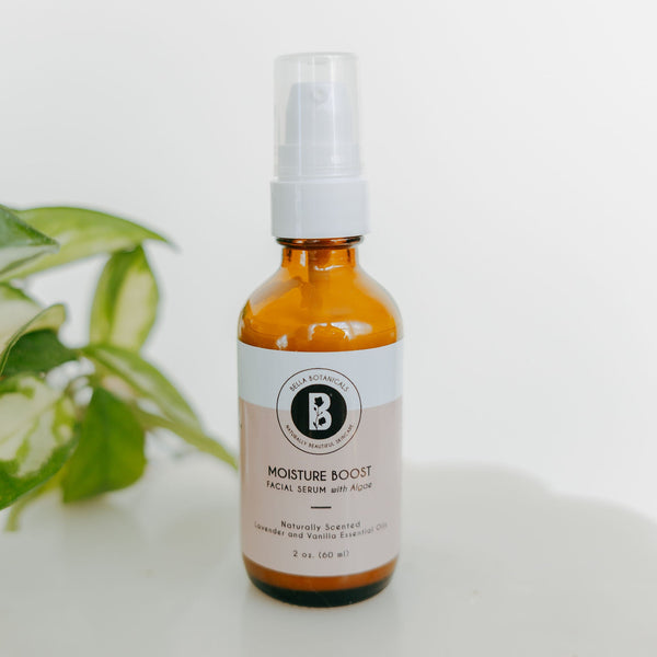Moisture Boost Facial Serum with Hyaluronic Acid and Algae - Bella Botanicals
