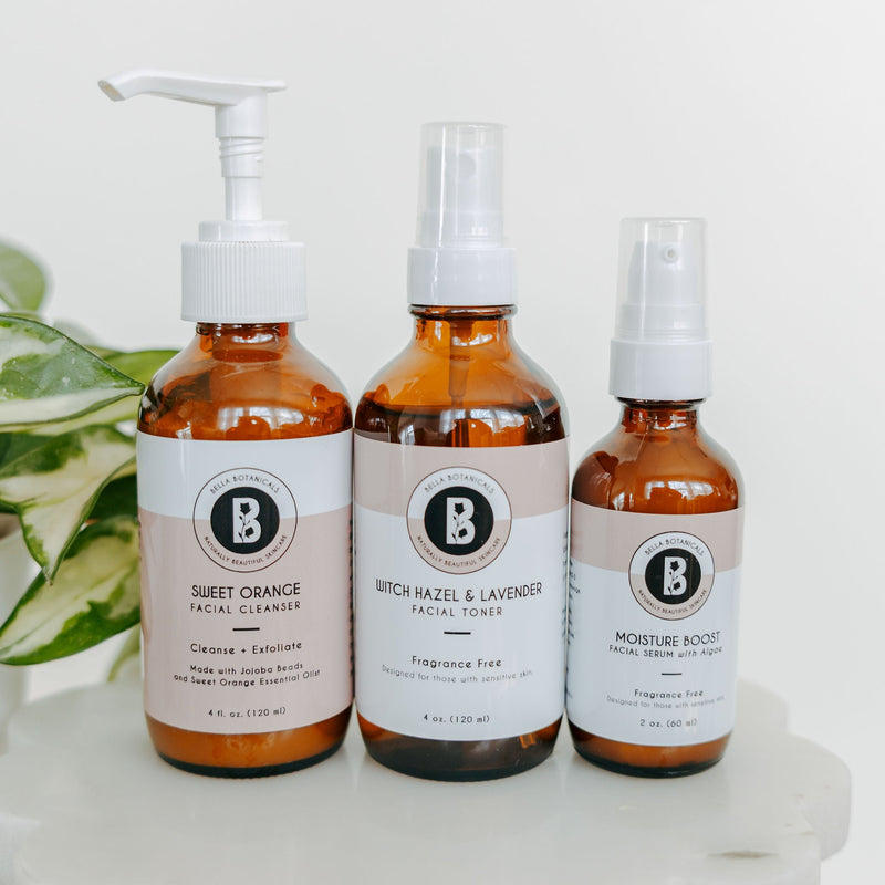 Natural Beauty Trio | Complete Botanical Skincare Routine - Bella Botanicals
