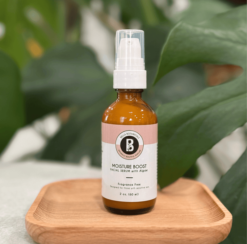Wholesale Moisture Boost Facial Serum with Hyaluronic Acid - New Formula w/Algae - Bella Botanicals