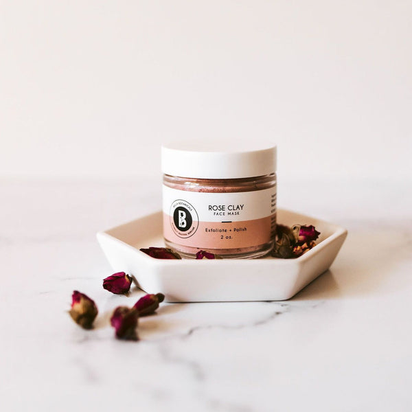 Wholesale Bella Botanicals Rose Clay Face Mask- Exfoliate and Polish Skin using the Rose Clay Face Mask 1-2 times a week as part of your skincare routine.