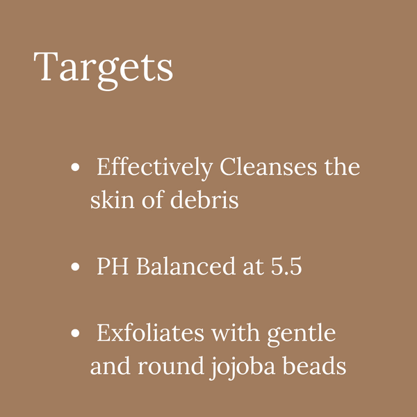 Wholesale Bella Botanicals Sweet Orange Facial Cleanser Targets- Effectively cleanses the skin of debris, PH balanced at 5.5, Exfoliates with gentle and round jojoba beads.